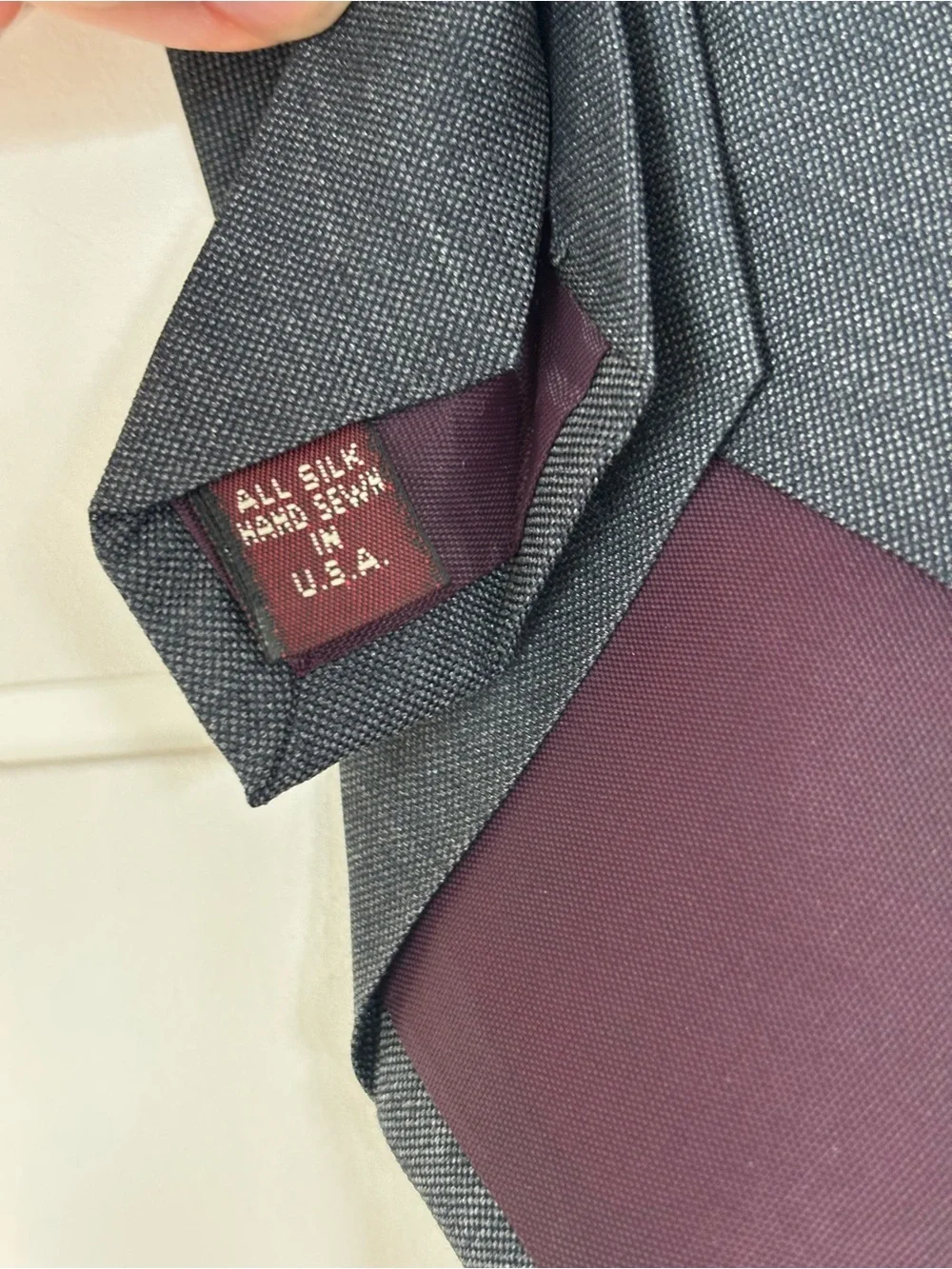 Jos. A. Bank Men's Charcoal Gray Corporate Collection Silk Tie NEW